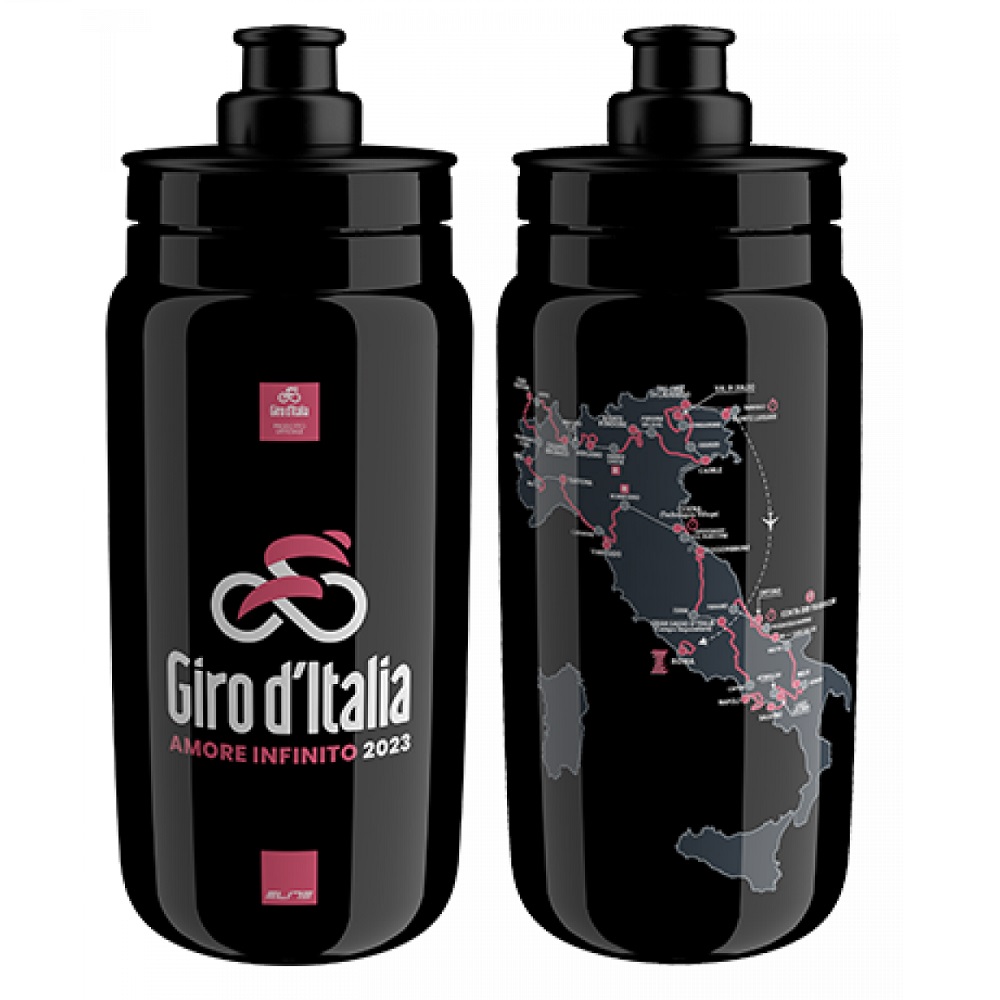 16041021.jpg ELITE CARAMAÑOLA FLY GIRO D ITALIA MAP NEGRO 550ML - Imagen 1